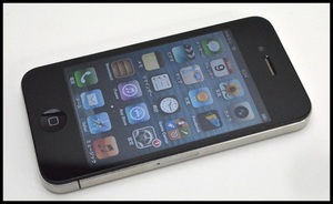 ソフトバンク iPhone4 16GB ブラック〇１.JPG