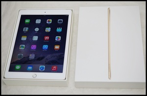 ソフト iPad Air2 16GB ゴールド△美１.JPG