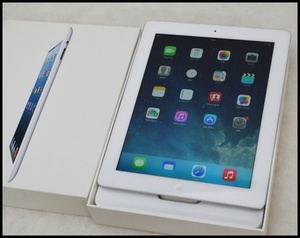 ソフト iPad4 16GB ホワイト△美１.JPG