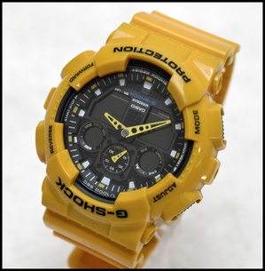 G-SHOCK GA-100A黄１.JPG