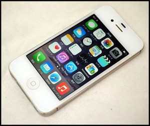 ソフト iPhone4s 16GB 白液晶ヤケ〇１.JPG