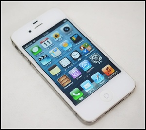 au iPhone4s 32GB白○本体１.JPG