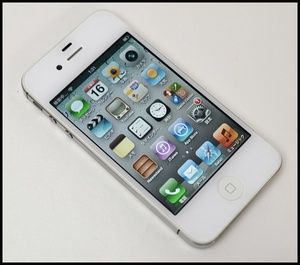 香港版SIMフリー iPhone4s 16GB 白A１.JPG