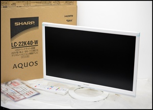 シャープ アクオス 22V型 液晶テレビ LC-22K40W.JPG